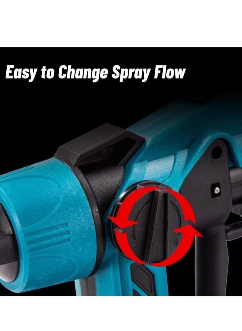 ALongDeng 21V Cordless Paint Sprayer with 2 Batteries 1000ml Electric Paint Spray Gun with 5 Nozzles  3 Patterns High Pressure Spray Gun for Furniture Walls and Home Painting - Image 3